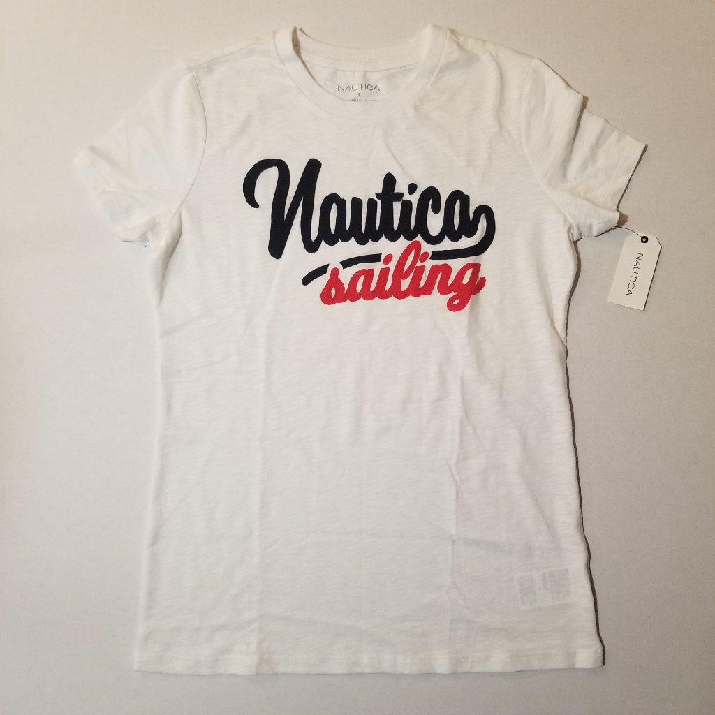 Nautica White Sailing T-Shirt Size: Small (Nwt)